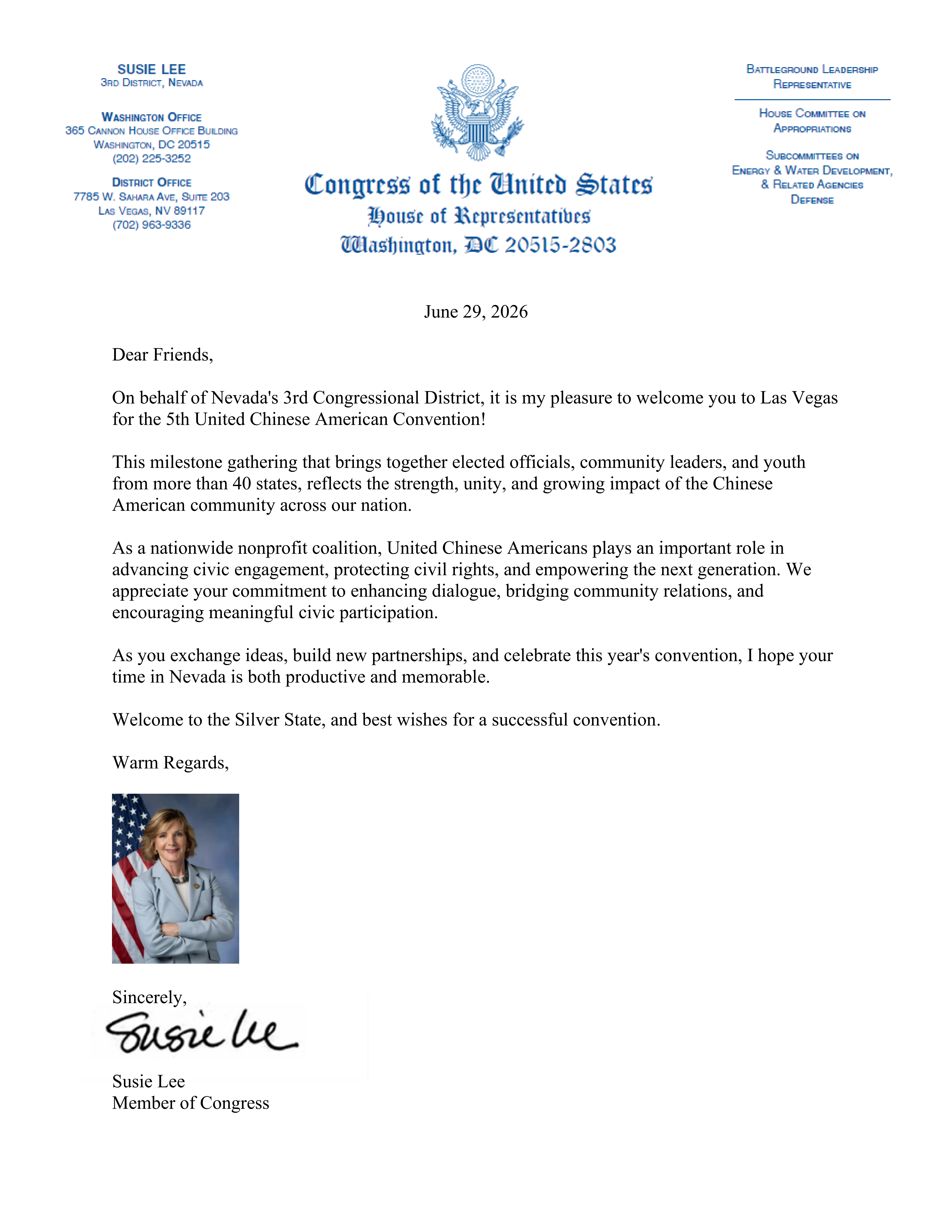 Congratulatory Letter 2
